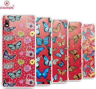 Samsung Galaxy A10 Cover - O'Nation Butterfly Dreams Series - 9 Designs - Clear Phone Case - Soft Silicon Borders