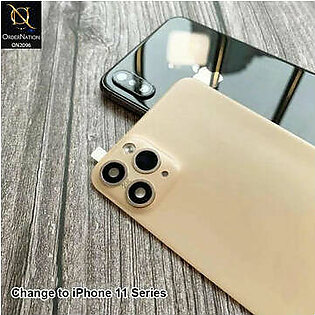 iPhone XS Max Protector - Golden - Face Lift Matte Back Protector for iPhone XS Max Convert to iPhone 11 Pro Max