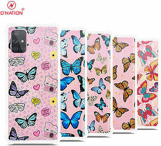 Samsung Galaxy A71 Cover - O'Nation Butterfly Dreams Series - 9 Designs - Clear Phone Case - Soft Silicon Borders