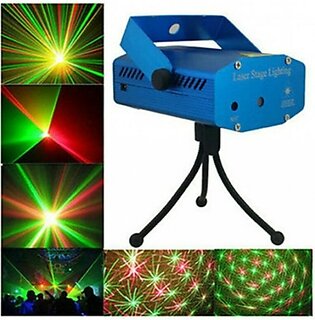 Israr Mall Mini Holographic Laser Star Projector Stage Multi Pattern Lighting Music