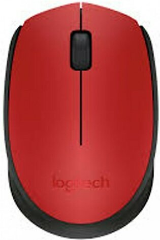 Logitech M171 2.4Ghz Wireless Mouse Red (910-004657)