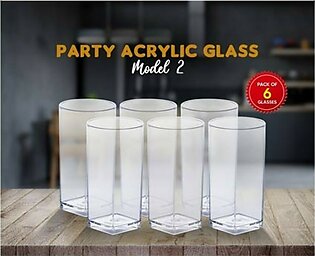 Appollo Party Acrylic Glass Set 6 Pcs - Model-2