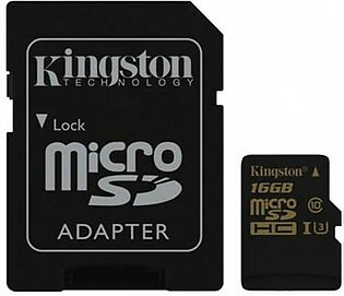 Kingston 16GB UHS-I U3 microSDHC Memory Card With SD Adapter (SDCG)