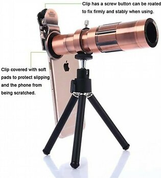 M.Mart Tripod And 20X Zoom Lens For Mobile