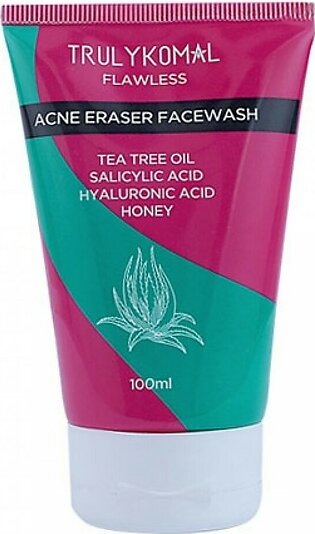 Truly Komal Flawless Acne Eraser Face Wash 100ml