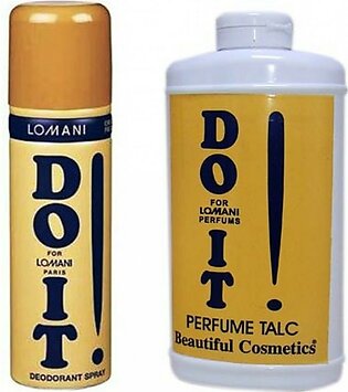 Lomani Do It Deodorant-200ml & Talc Powder-150g For Men Pack of 2