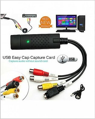 Muzamil Store Easy Cap Audio Video To USB Converter Black