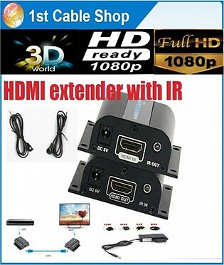 Attari HDMI Extender with IR 50M to 60M Plus 2 HDMI Cables (AC-0019)