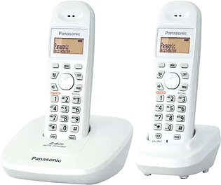 Panasonic Cordless Landline Phone (KX-TG3612SX)-White