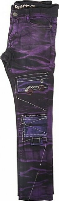 Wokstore Garments Casual Jeans Pant For Boy's Purple