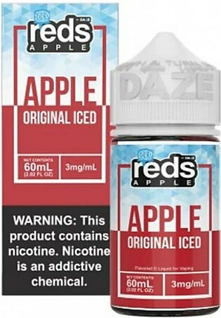 7 Daze Reds Apple Iced E-Juice 3mg Vape Flavour 60ml