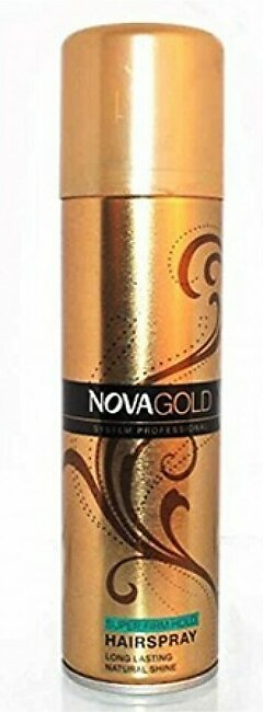 Nova Gold Super Firm Hold Hair Spray For Unisex 200ml