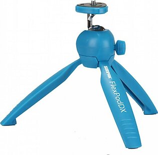 Sunpak FlexPodDX Tabletop Tripod With GoPro And Smartphone Adapters Blue (620-900-BL)