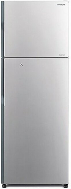 Hitachi Freezer-on-Top Refrigerator Silver 11 cu ft (R-H350P4PBK)