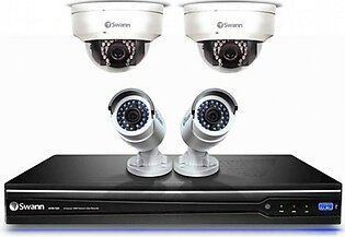 Swann 8 Channel NVR HDD & 2 Bullet Cameras & 2 Dome Cameras (CONV8-C3MPB2D2-CA)