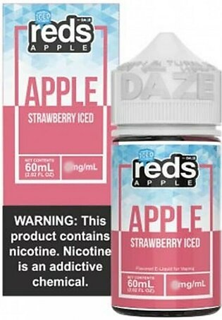 7 Daze Reds Apple Strawberry Iced E-Juice 6mg Vape Flavour 60ml