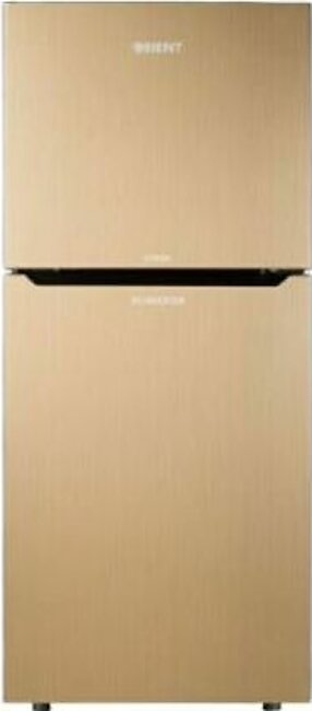 Orient Etron VCM 335I Freezer-On-Top Inverter Refrigerator 12 Cu Ft-Hairline Silver