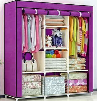 Easy Shop Rexzin Cloth Hanging Wardrobe Purple