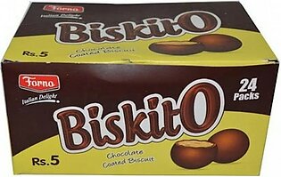 The House Of Confectionery Forno Biskito Chocolate Coated Biscuit Pack Of 24
