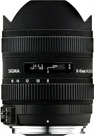Sigma 8-16mm f/4.5-5.6 DC HSM Ultra-Wide Zoom Lens For Canon EOS