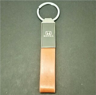 Kings Honda Leather & Metallic Keychain (0377)