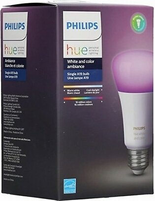 Philips Hue A19 White And Color LED Bulb