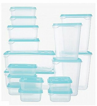 Hunza Mart Food Containers Home Box Feast 17 Piece  - Blue