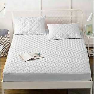 Maguari Single Quilted Mattress Protector White (0257)