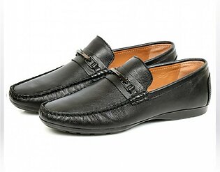 Sage Leather Moccasin Shoes For Men Black (110341)