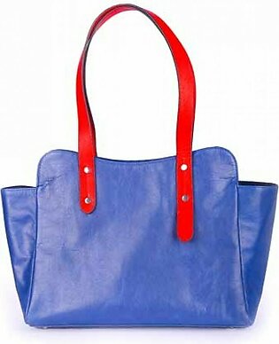 Desiderio Leather Shoulder Bag For Women Blue (826)