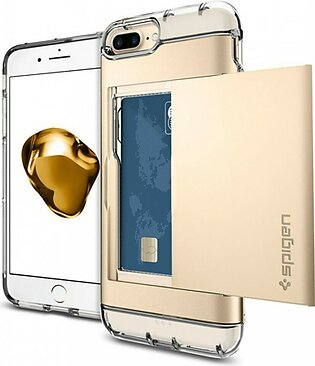 Spigen Crystal Wallet Champagne Gold Case For iPhone 8 Plus