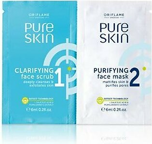 Oriflame Pure Skin Clarifying Face Scrub and Purifying Face Mask