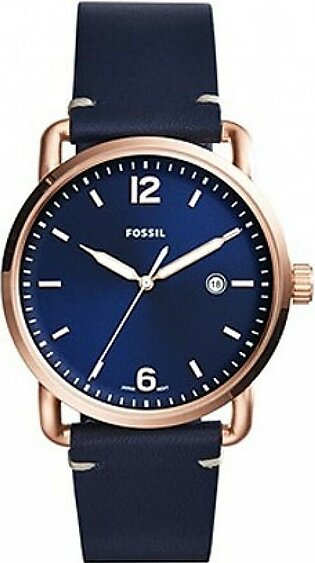 Fossil The Commuter Three-Hand Date Men's Watch Blue (FS5274)