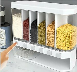 Easy Shop 6 Partition Cereal & Spice Dispenser