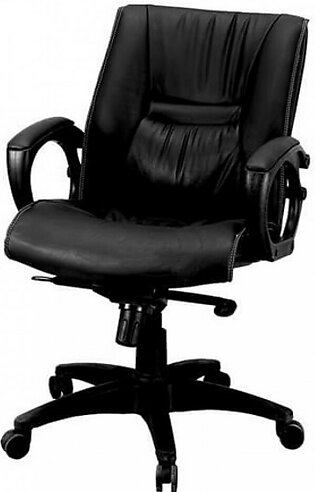 Boss Senator Low Back Fabric Revolving Chair Black (B-518-BK)