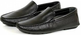 Sage Leather Casual Moccasin Shoes For Men Black (110367)