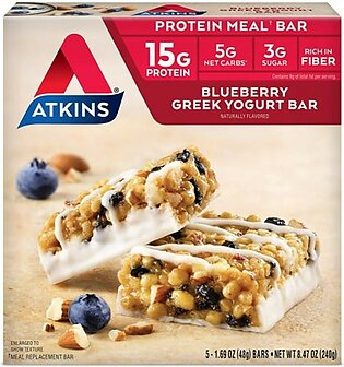 Atkins Blueberry Greek Yogurt 5 Bars