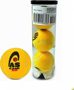 Sports Hub Tennis Cricket Ball Yellow Pack Of 3