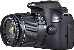 Canon EOS 2000D DSLR Camera with EF-S 18-55 mm Lens-Black
