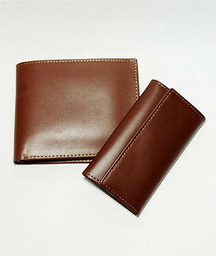 The Fashion Leather Wallet With Keyholder For Men Brown (WS001)