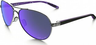 Oakley Women Polarized Feedback Haze Sunglasses (4079-23)