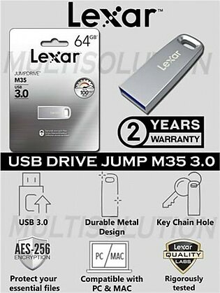 Lexar M35 64GB USB 3.0 Flash Drive (LJDM035)