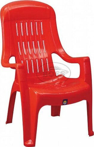 Boss Full Plastic High Back Easy Chair (BP-625-RED)