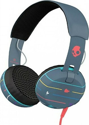 Skullcandy Grind On-Ear Headphones Stripes/Navy/Blue (S5GRHT-469)