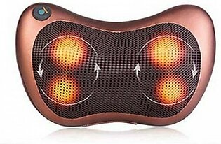 Ferozi Traders PU Leather Electric Neck Massager Pillow - Brown