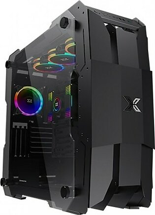 Xigmatek X7 Tower PC Case Black With 7 ARGB Fans (EN46232)