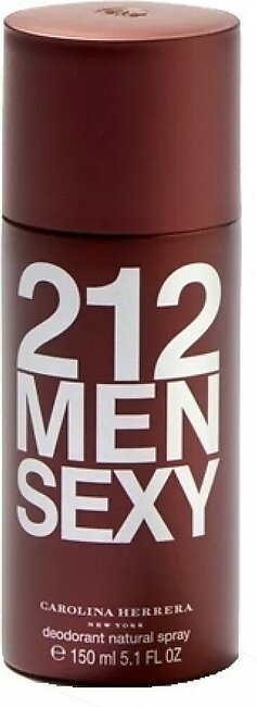 Carolina Herrera 212 Sexy Deodorant Body Spray For Men 150ml