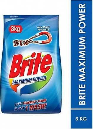 Brite Maximum Power Washing Powder 3Kg