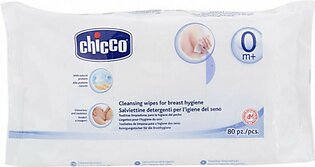 Chicco Sure-Safe Nursing Cleansing Wipes For Breast Hygiene - 80Pcs