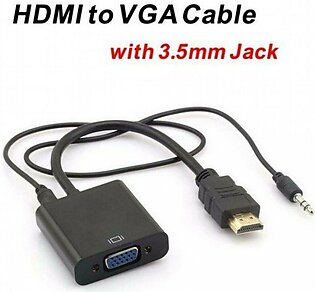 Attari HDMI to VGA with Jack Audio Cable Video Converter Adapter (AC-0059)